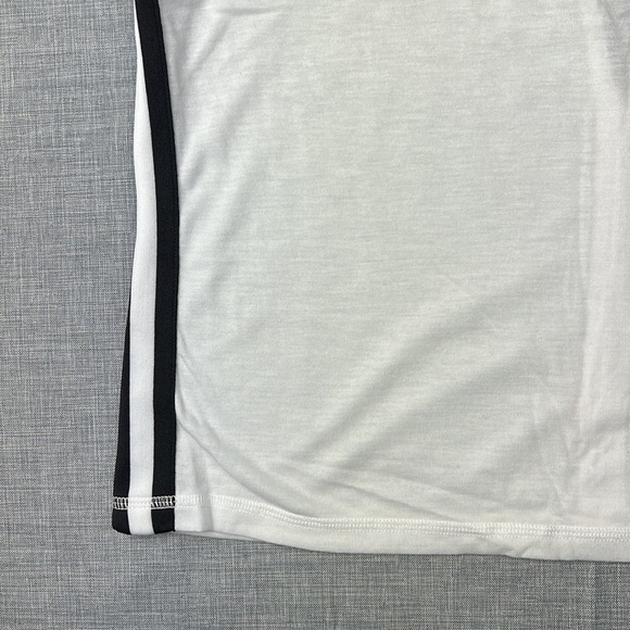 Calvin Klein Performance Racing Stripe Cropped Athletic Tank Top Small - Picture 4 of 7